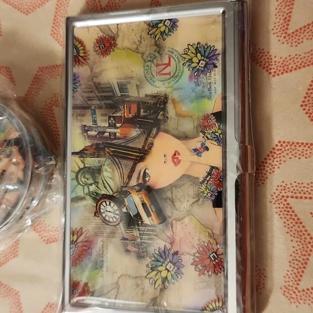Nicole Lee Business Card Holder and Pill Case NWT - Picture 2 of 5